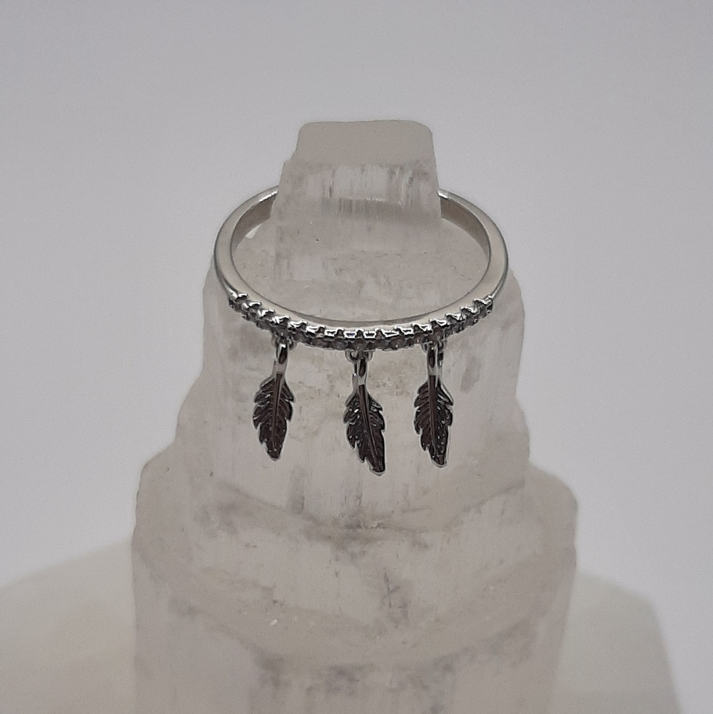 R738 Feather Ring Plated - Fragrant Jewels